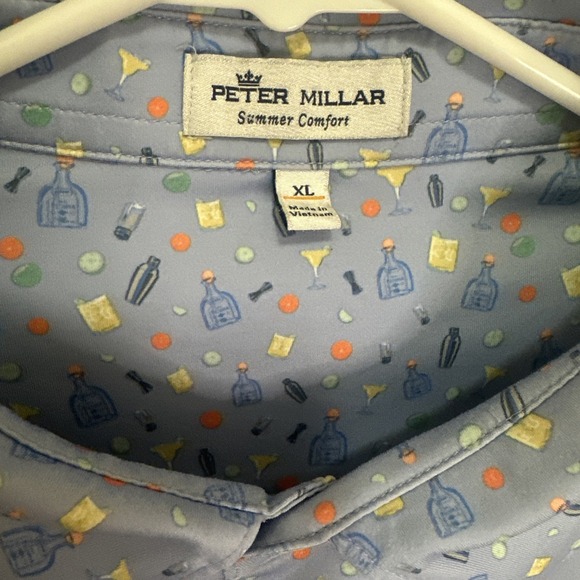 Peter Millar Summer Comfort Golf Polo Men's XL Cocktail Tequila "The Boulders" - Picture 4 of 5